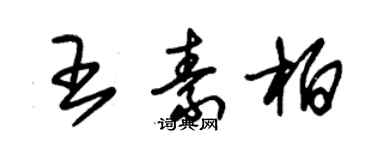 朱锡荣王素柏草书个性签名怎么写