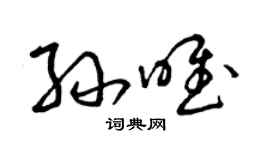 曾庆福孙唯草书个性签名怎么写
