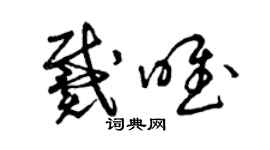 曾庆福戴唯草书个性签名怎么写