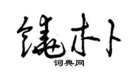 曾庆福饶朴草书个性签名怎么写