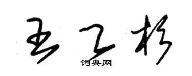 朱锡荣王乙杉草书个性签名怎么写
