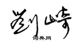 曾庆福刘崎草书个性签名怎么写