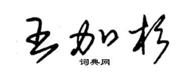 朱锡荣王加杉草书个性签名怎么写