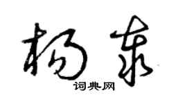曾庆福杨泰草书个性签名怎么写