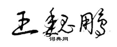 曾庆福王魏鹏草书个性签名怎么写