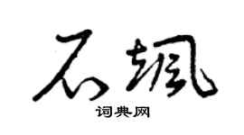 曾庆福石飒草书个性签名怎么写
