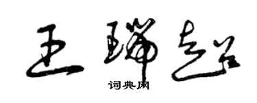 曾庆福王瑞超草书个性签名怎么写