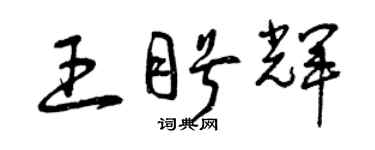 曾庆福王盼辉草书个性签名怎么写