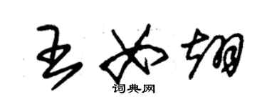 朱锡荣王女翊草书个性签名怎么写