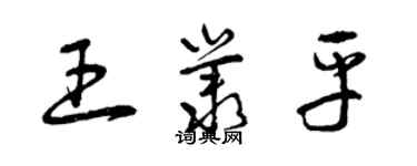 曾庆福王丛平草书个性签名怎么写