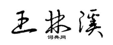 曾庆福王林溪草书个性签名怎么写