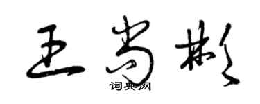 曾庆福王尚彬草书个性签名怎么写
