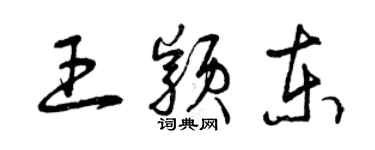 曾庆福王颖东草书个性签名怎么写