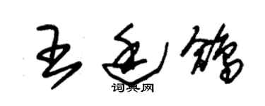 朱锡荣王廷鸽草书个性签名怎么写