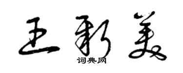 曾庆福王新美草书个性签名怎么写
