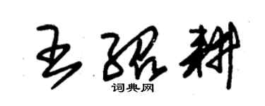 朱锡荣王绍耕草书个性签名怎么写