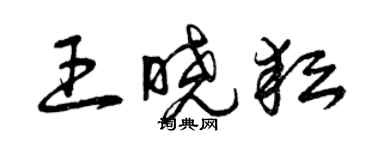 曾庆福王晓耘草书个性签名怎么写