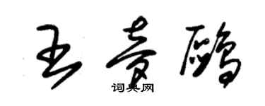 朱锡荣王梦鸥草书个性签名怎么写
