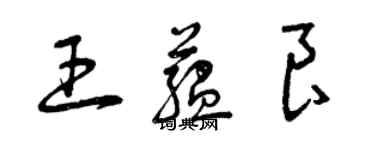 曾庆福王蕴良草书个性签名怎么写