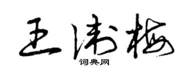 曾庆福王卫梅草书个性签名怎么写