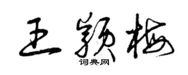 曾庆福王颖梅草书个性签名怎么写