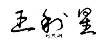 曾庆福王利星草书个性签名怎么写