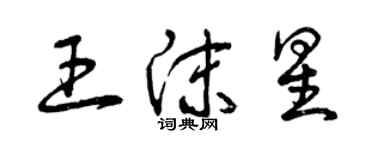曾庆福王沫星草书个性签名怎么写