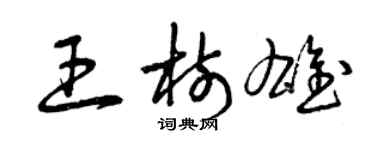 曾庆福王树雄草书个性签名怎么写