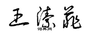 曾庆福王洁菲草书个性签名怎么写