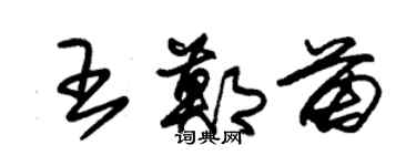 朱锡荣王郑苗草书个性签名怎么写