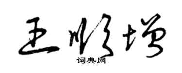 曾庆福王顺增草书个性签名怎么写