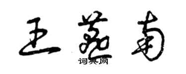 曾庆福王燕南草书个性签名怎么写