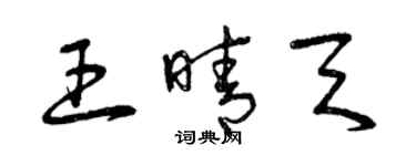 曾庆福王晴天草书个性签名怎么写