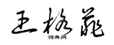 曾庆福王格菲草书个性签名怎么写