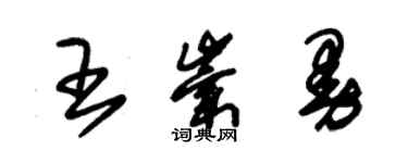朱锡荣王崇曼草书个性签名怎么写
