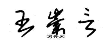 朱锡荣王崇言草书个性签名怎么写