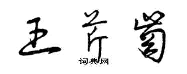 曾庆福王芹岗草书个性签名怎么写