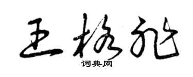 曾庆福王格非草书个性签名怎么写