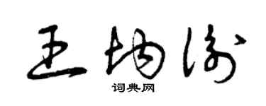 曾庆福王均衡草书个性签名怎么写