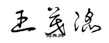 曾庆福王茂滔草书个性签名怎么写
