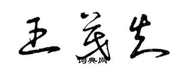 曾庆福王茂知草书个性签名怎么写
