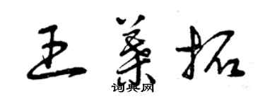 曾庆福王叶拓草书个性签名怎么写