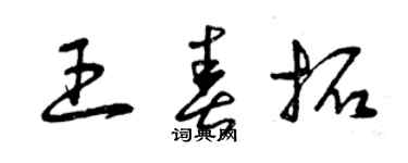 曾庆福王春拓草书个性签名怎么写