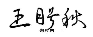 曾庆福王盼秋草书个性签名怎么写