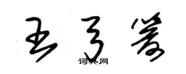 朱锡荣王弓箭草书个性签名怎么写