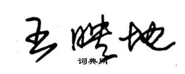 朱锡荣王映地草书个性签名怎么写