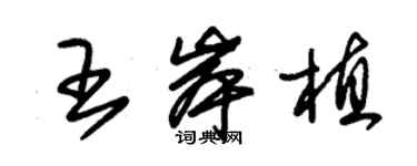 朱锡荣王岸植草书个性签名怎么写