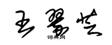 朱锡荣王翠芝草书个性签名怎么写