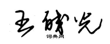 朱锡荣王皎光草书个性签名怎么写