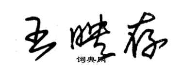 朱锡荣王映存草书个性签名怎么写